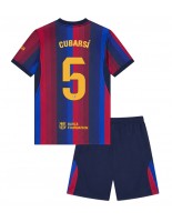 Barcelona Pau Cubarsi #5 Domácí dres pro děti 2026-27 Krátký Rukáv (+ trenýrky)
